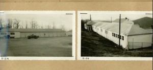 Two views of the Rocky Knob warehouse